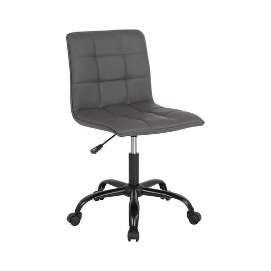Sorrento Home and Office Task Chair in Gray LeatherSoft