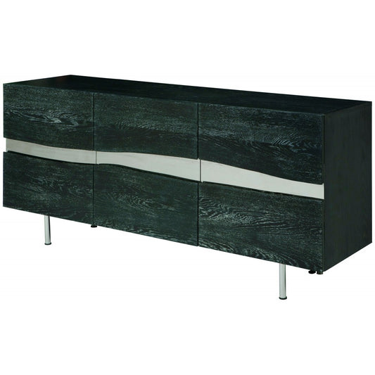 Sorrento Oxidized Gray Wood Sideboard Cabinet