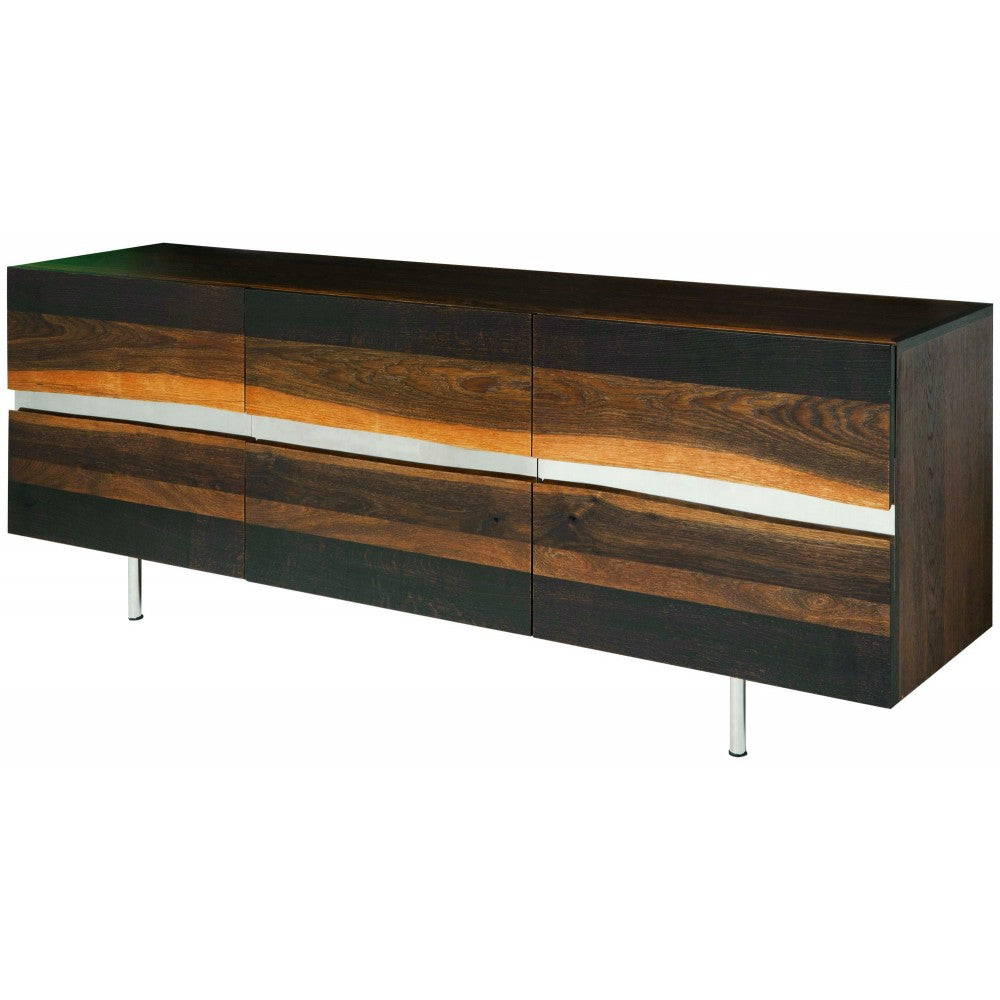 Sorrento Seared Wood Sideboard Cabinet, HGSR273