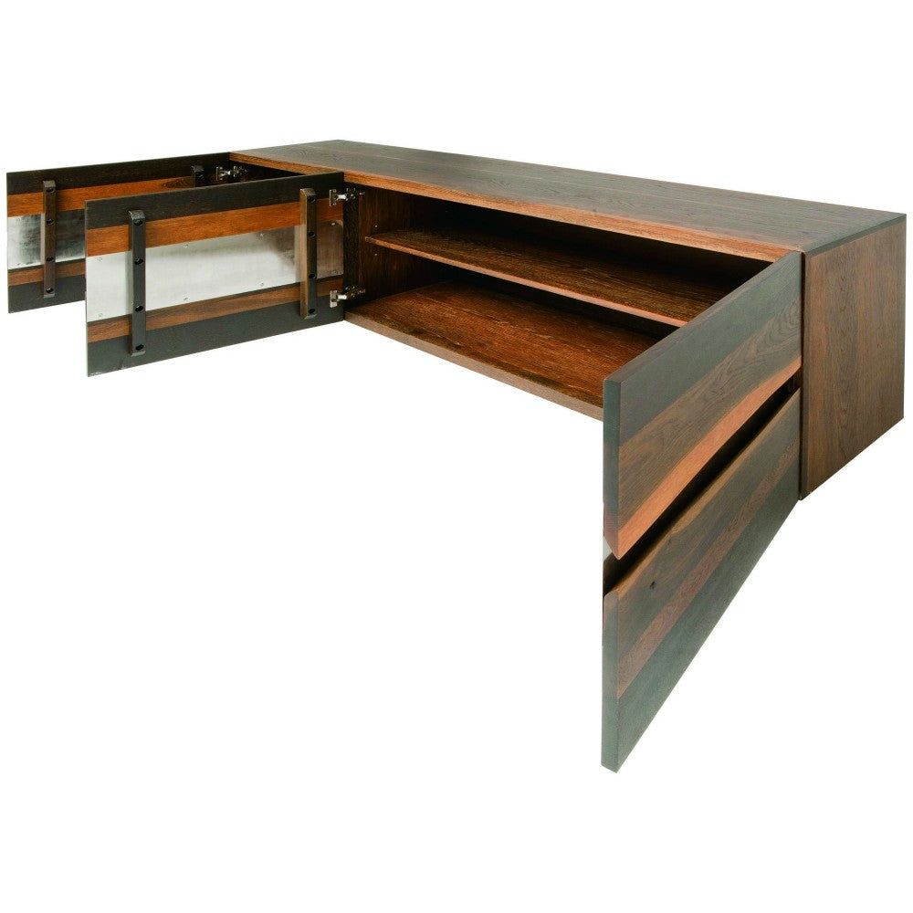 Sorrento Seared Wood Sideboard Cabinet, HGSR273