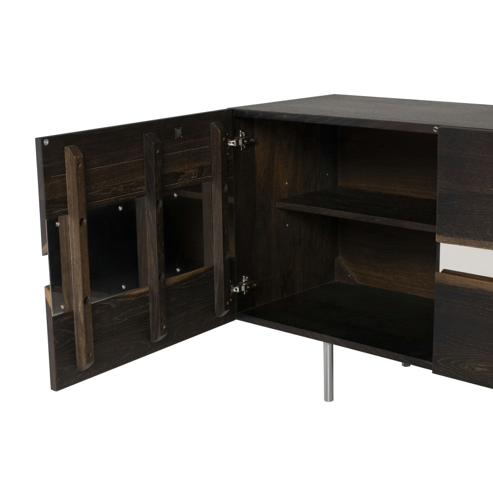 Sorrento Seared Wood Sideboard Cabinet, HGSR273