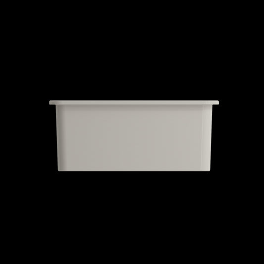 Sotto Dual-Mount Fireclay 24 in. Single Bowl Kitchen Sink in Biscuit