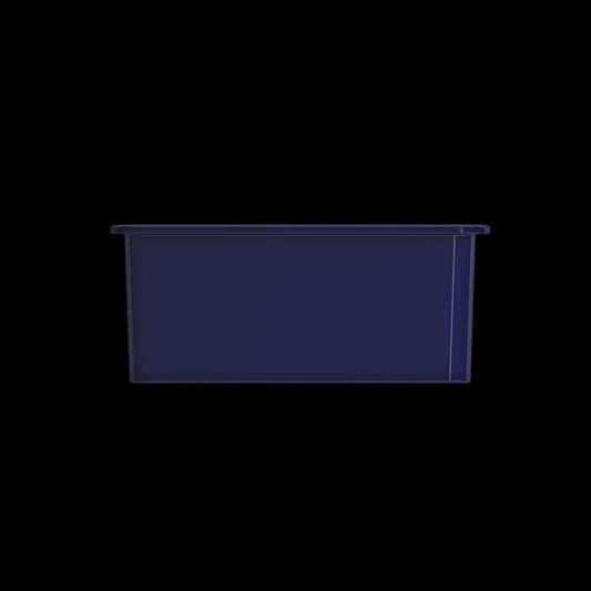 Sotto Dual-Mount Fireclay 24 in. Single Bowl Kitchen Sink in Sapphire Blue
