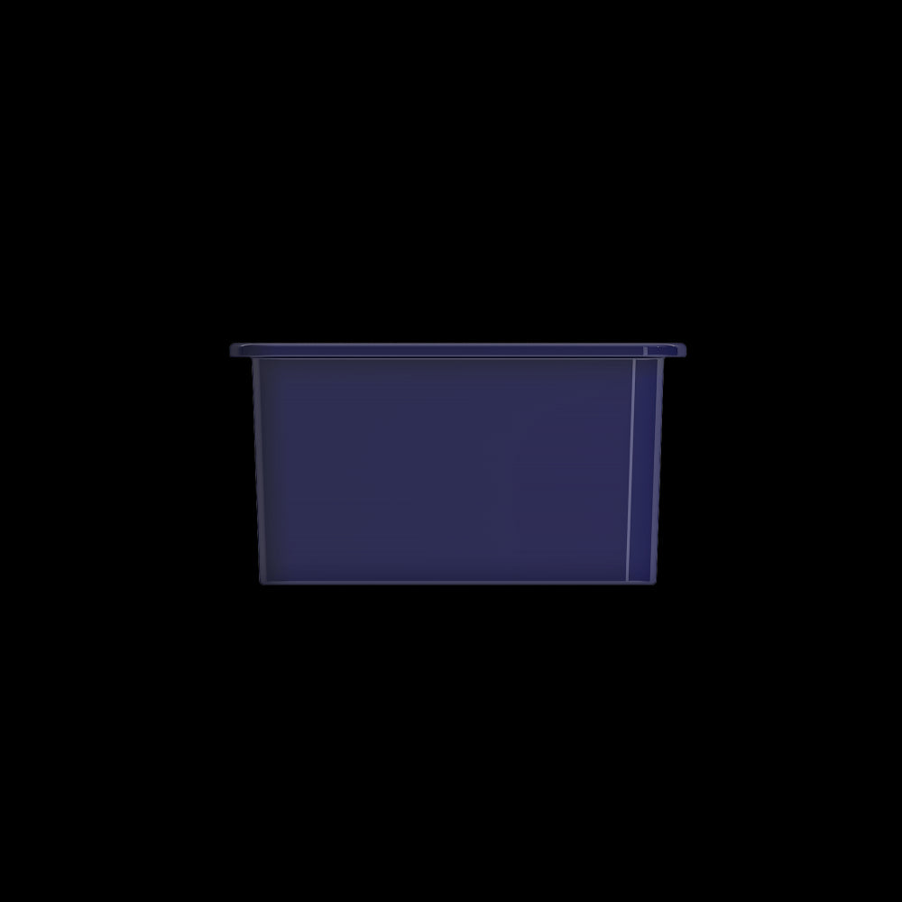 Sotto Dual-Mount Fireclay 24 in. Single Bowl Kitchen Sink in Sapphire Blue