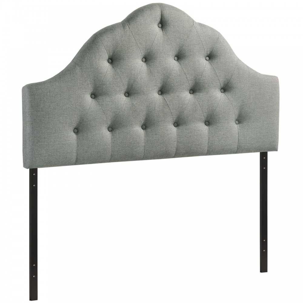 Sovereign Full Upholstered Fabric Headboard, Gray