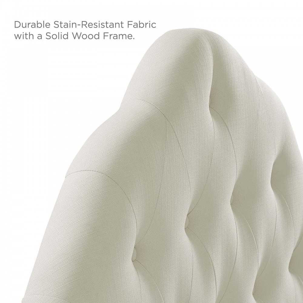 Sovereign Full Upholstered Fabric Headboard, Ivory