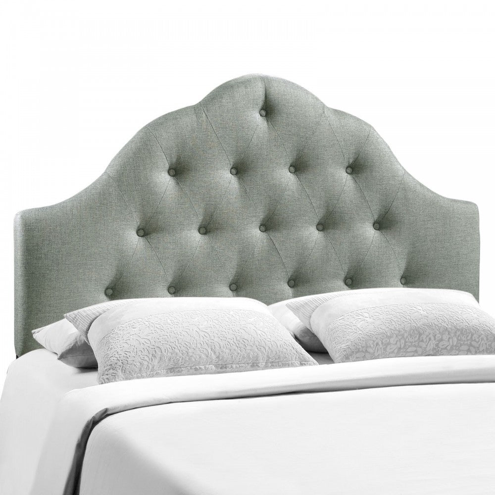 Sovereign King Upholstered Fabric Headboard, Gray