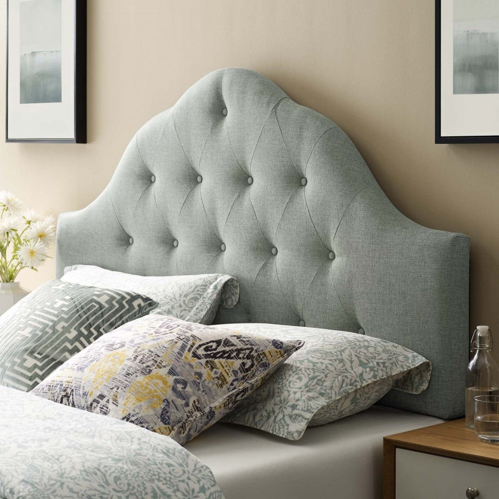Sovereign King Upholstered Fabric Headboard, Gray