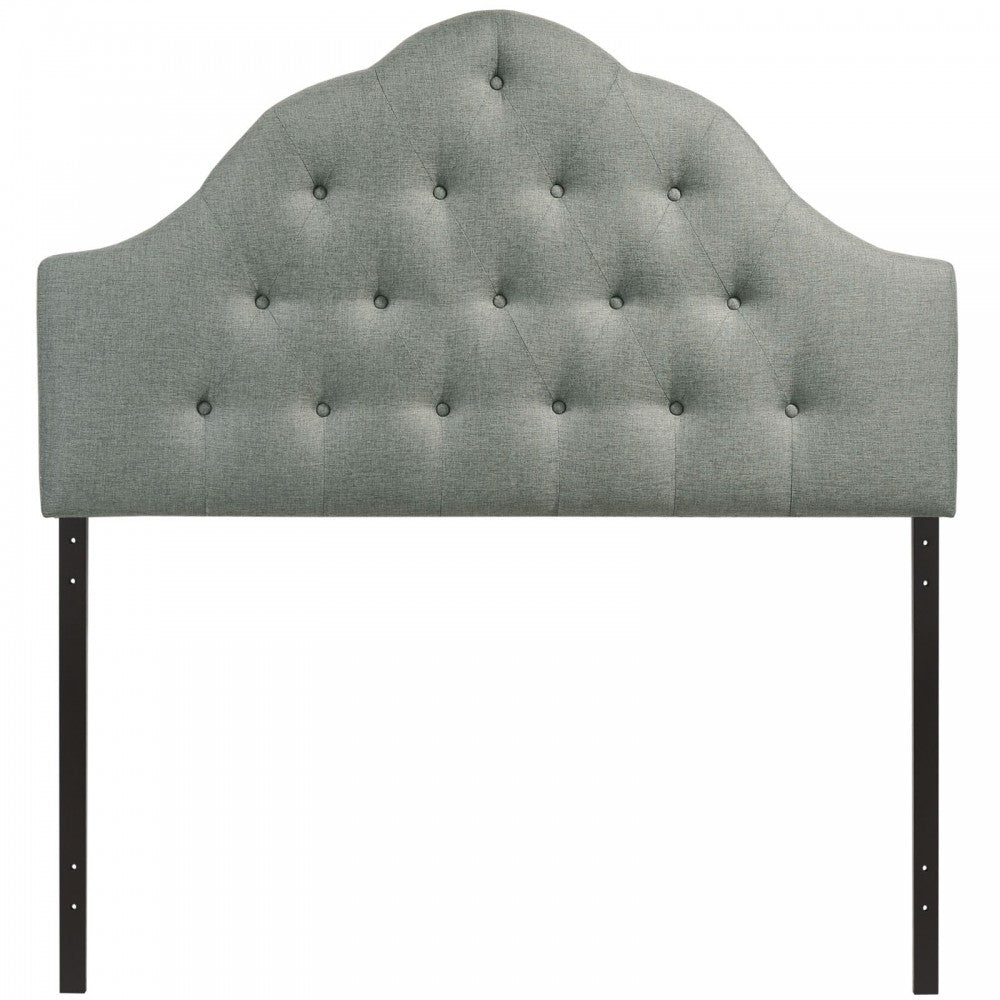 Sovereign King Upholstered Fabric Headboard, Gray