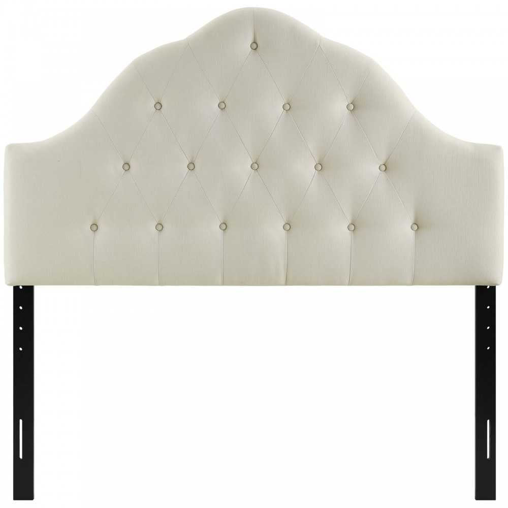 Sovereign King Upholstered Fabric Headboard, Ivory