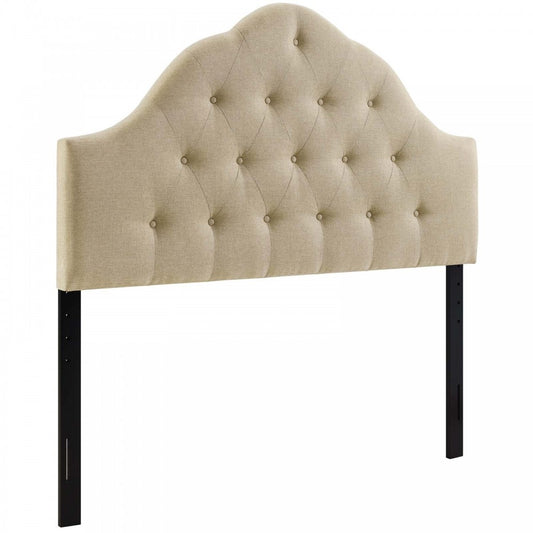 Sovereign King Upholstered Fabric Headboard, Beige