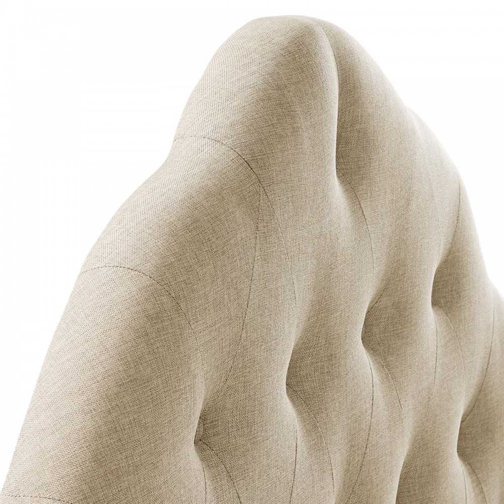 Sovereign King Upholstered Fabric Headboard, Beige