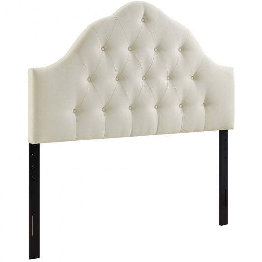 Sovereign Queen Upholstered Fabric Headboard, Ivory