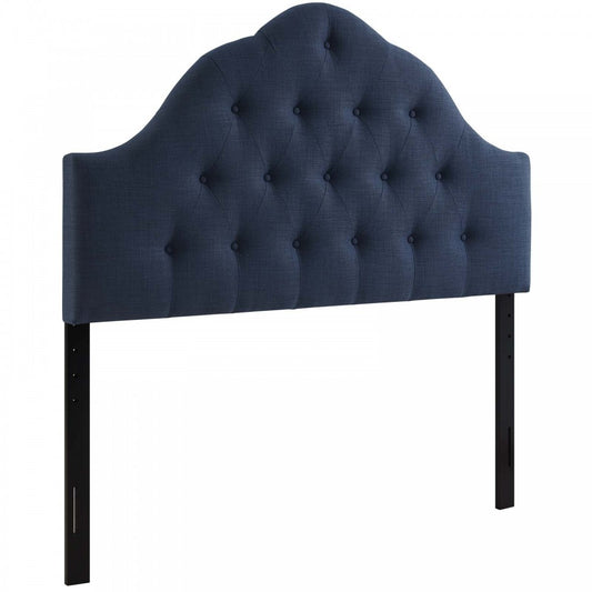 Sovereign Queen Upholstered Fabric Headboard, Navy
