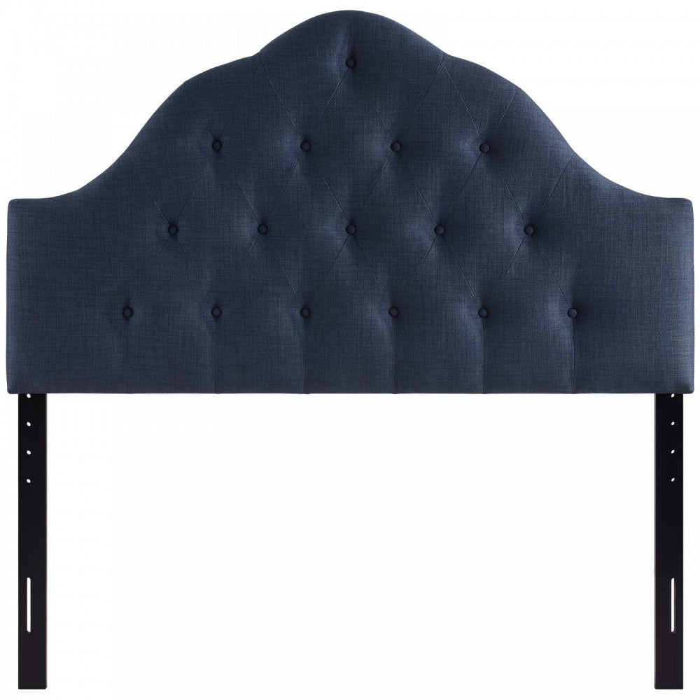 Sovereign Queen Upholstered Fabric Headboard, Navy