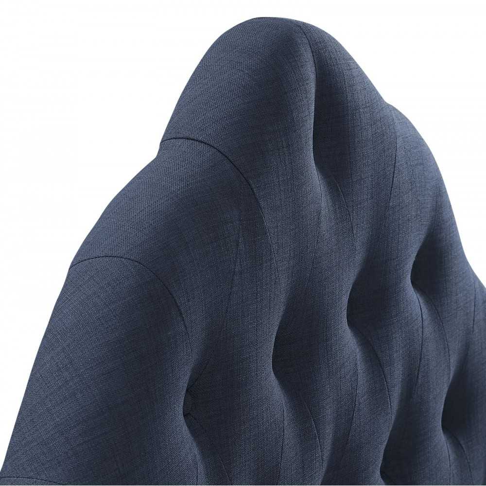 Sovereign Queen Upholstered Fabric Headboard, Navy
