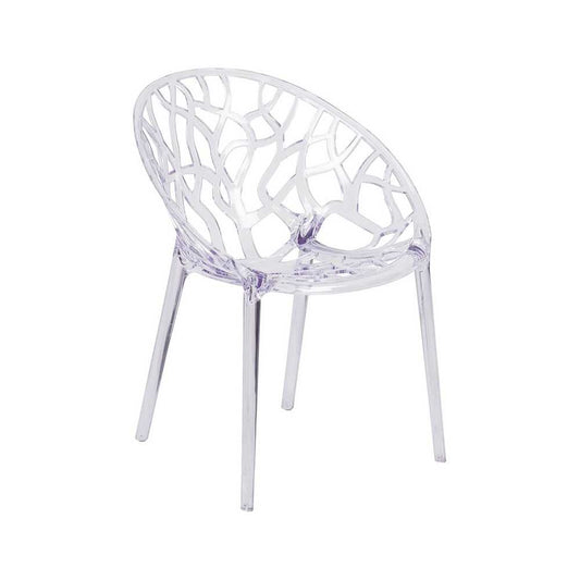 Specter Series Transparent Stacking Side Chair