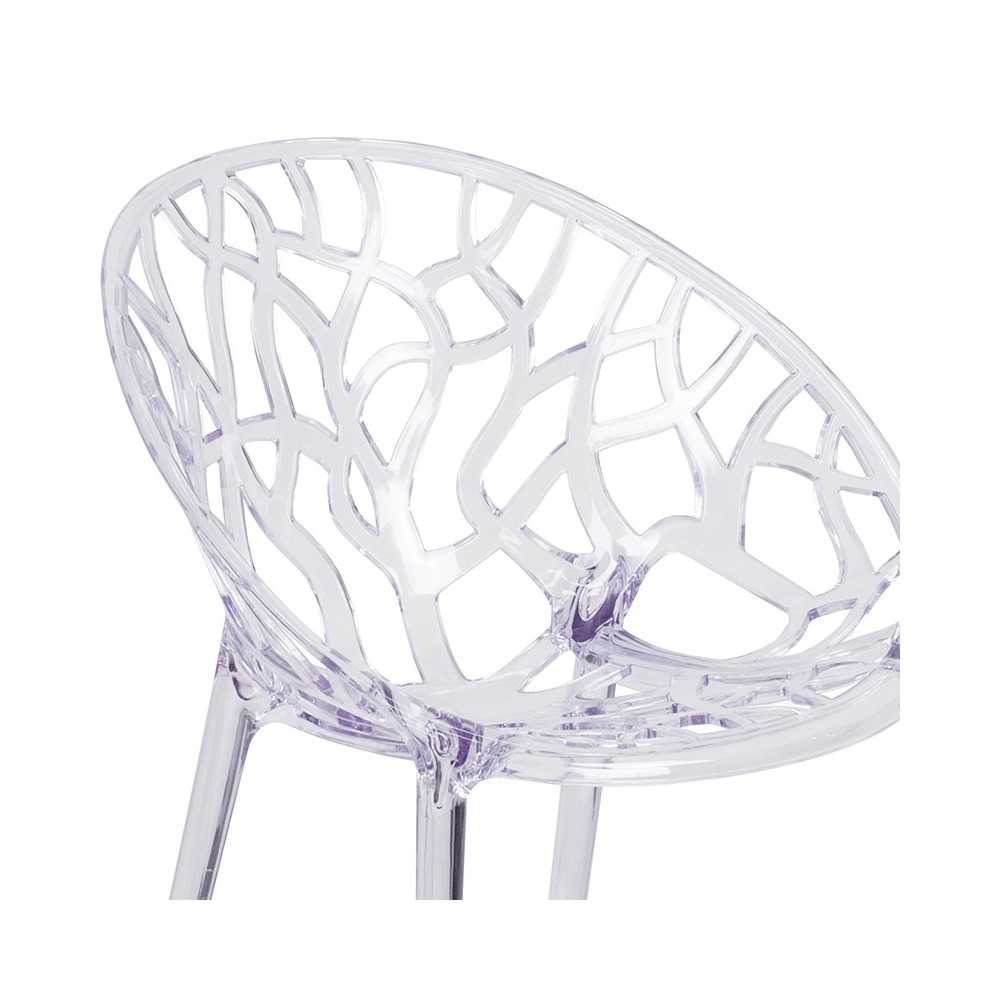 Specter Series Transparent Stacking Side Chair