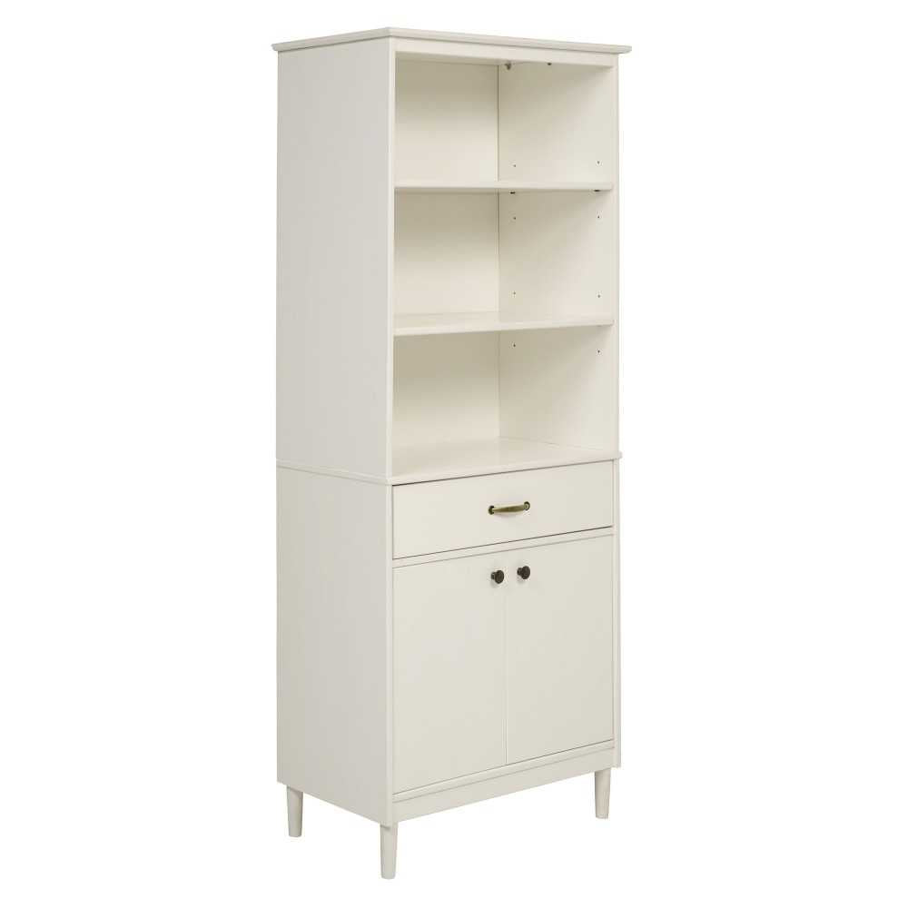 Spencer 70" Solid Wood 2 Door Hutch - White
