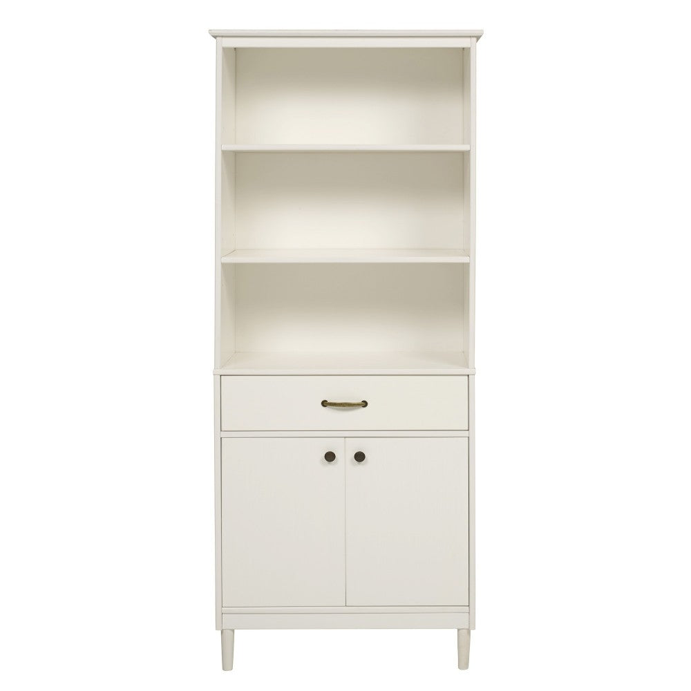 Spencer 70" Solid Wood 2 Door Hutch - White