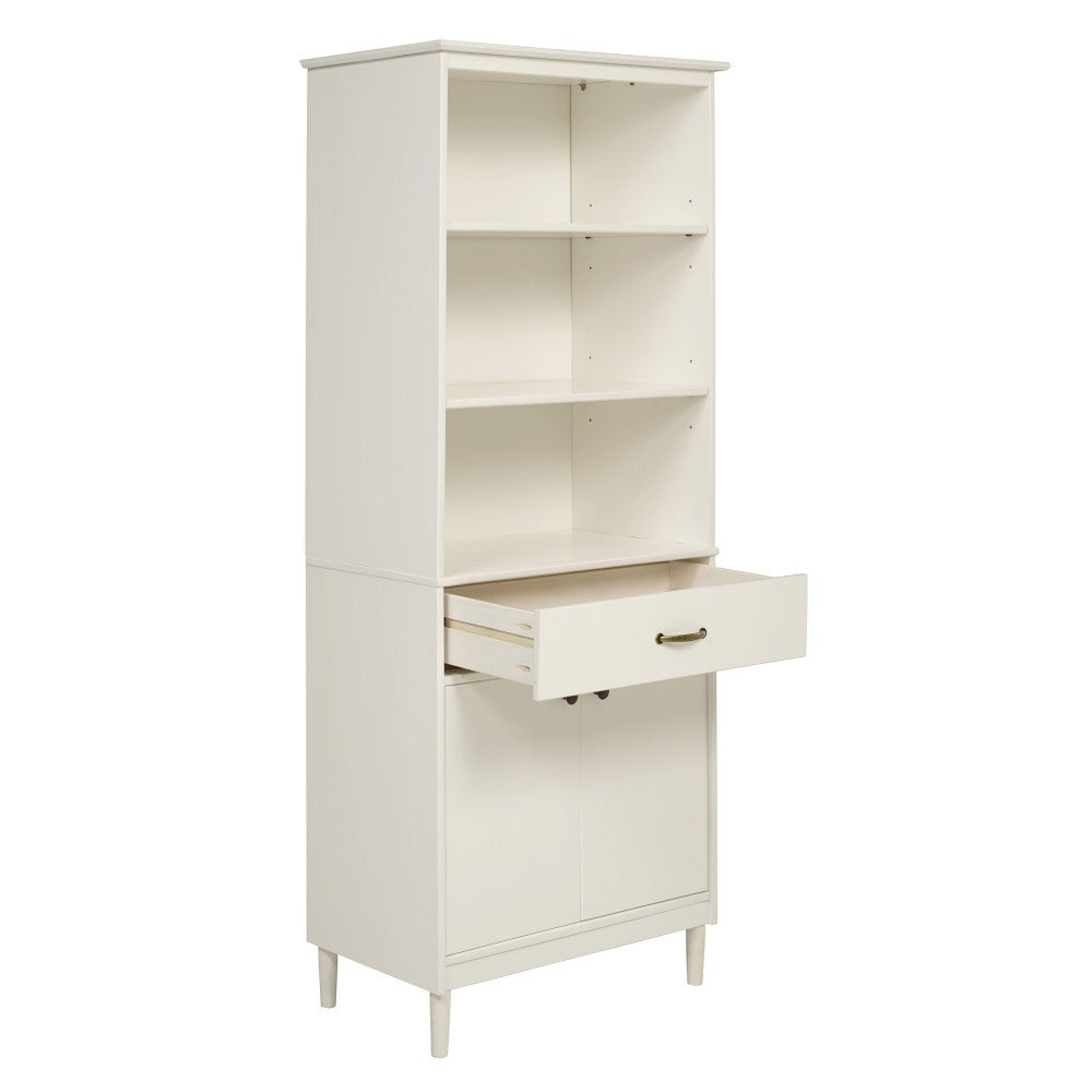 Spencer 70" Solid Wood 2 Door Hutch - White