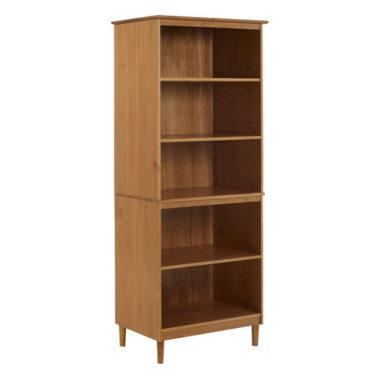 Spencer 70" Tall 4 Shelf Wood Bookcase - Caramel