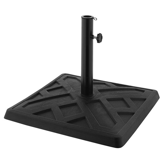 Square Outdoor Patio Umbrella Base - Black