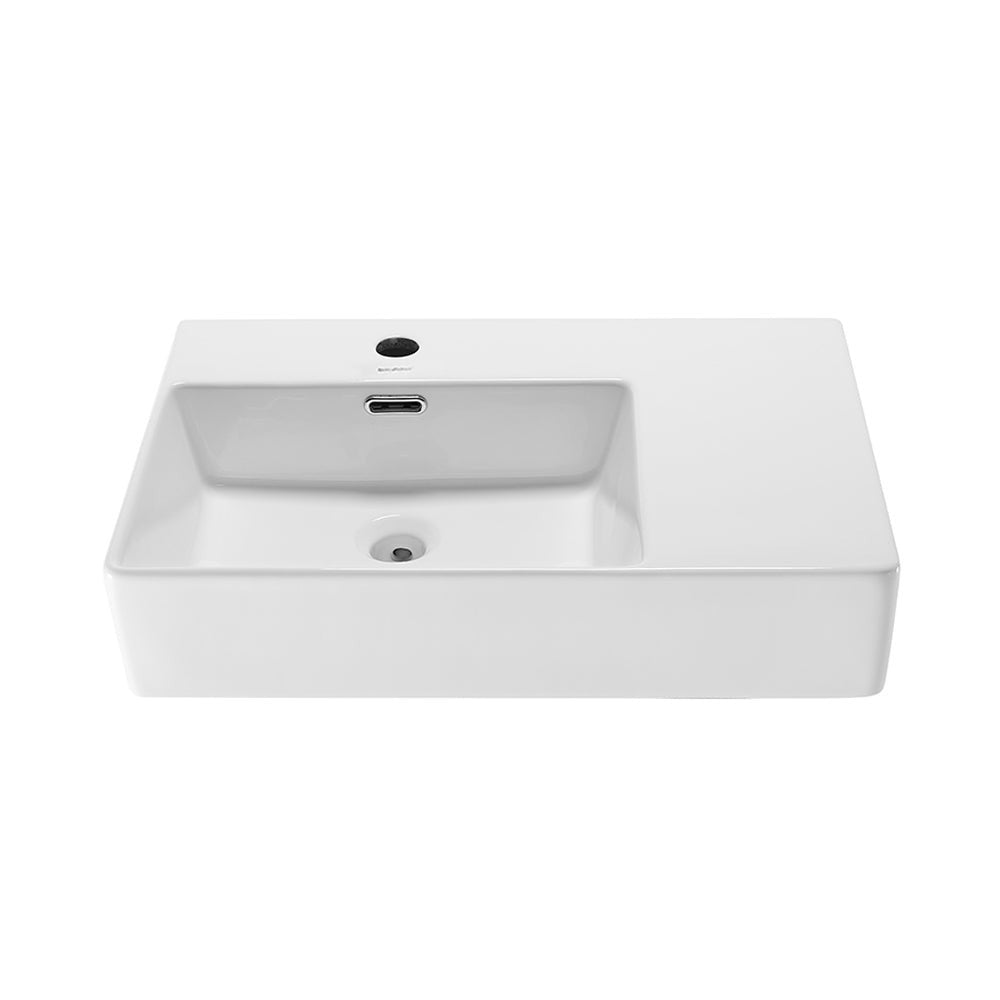 St. Tropez 24 x 18 Ceramic Wall Hung Sink with Left Side Faucet Mount