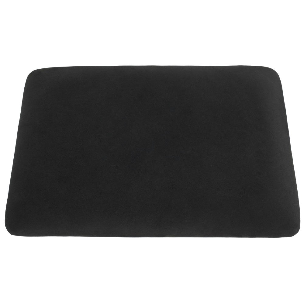 Stacking Bench Storm Black Leather Bench Cushion