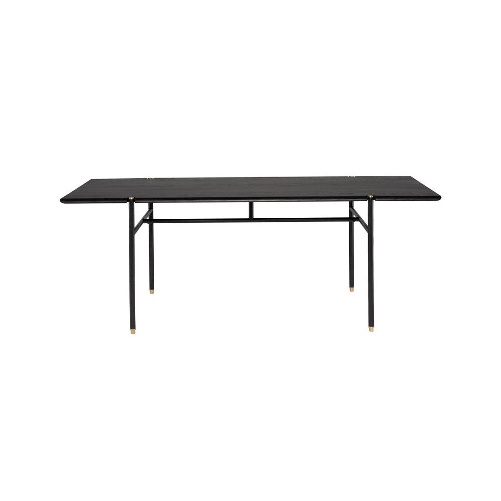 Stacking Table Ebonized Wood Dining Table, HGDA838