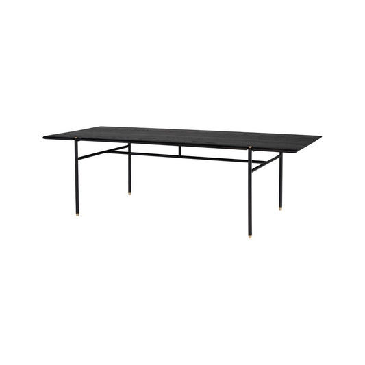 Stacking Table Ebonized Wood Dining Table, HGDA848