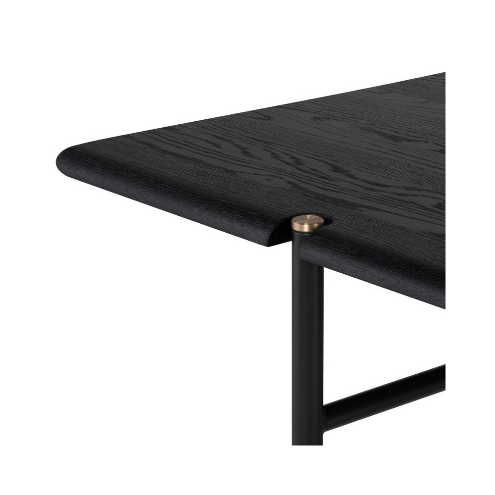 Stacking Table Ebonized Wood Dining Table, HGDA848