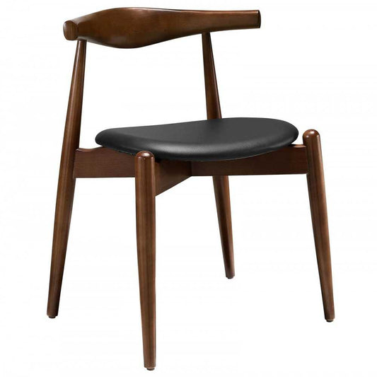 Stalwart Dining Side Chair, Dark Walnut Black