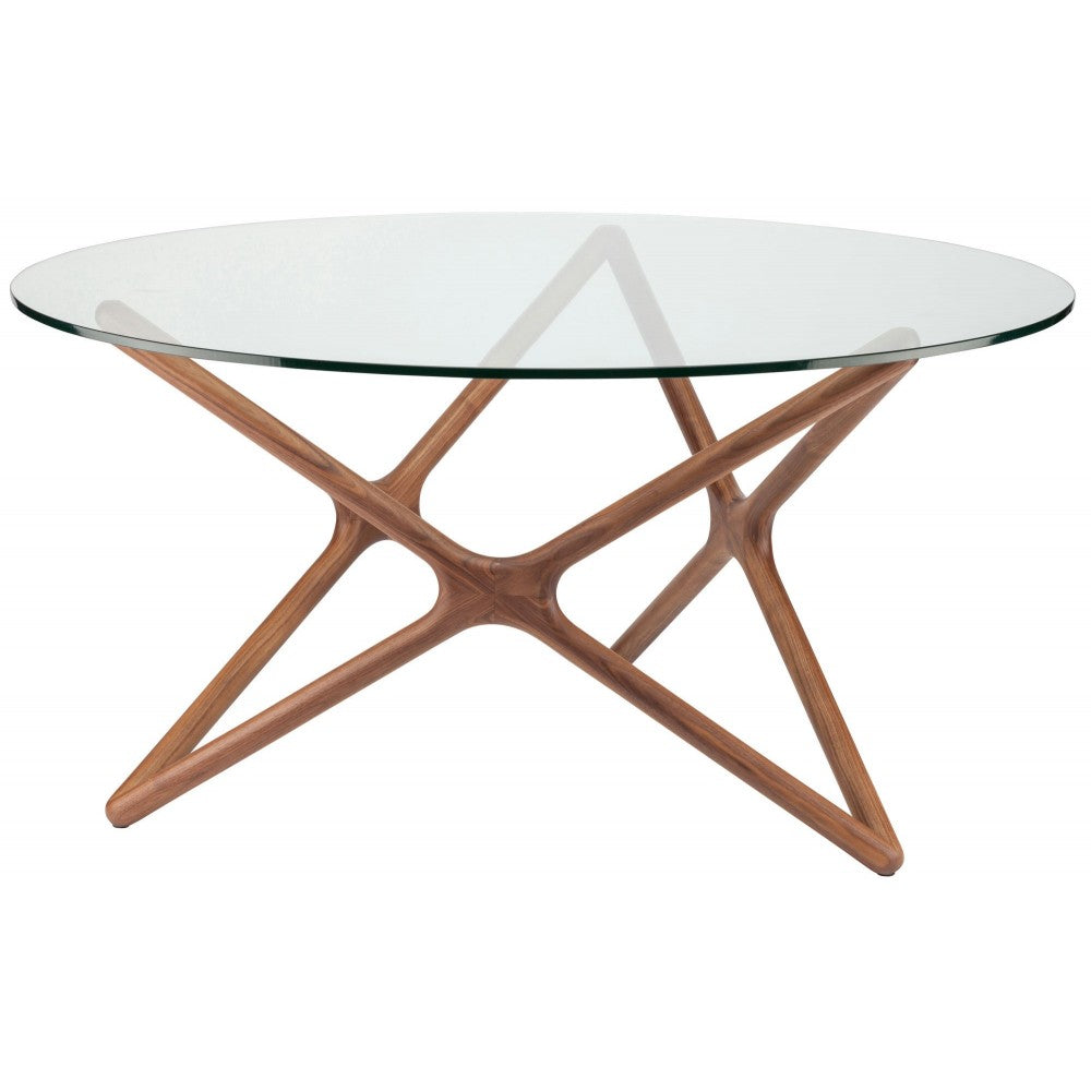 Star Walnut Wood Dining Table, HGEM707