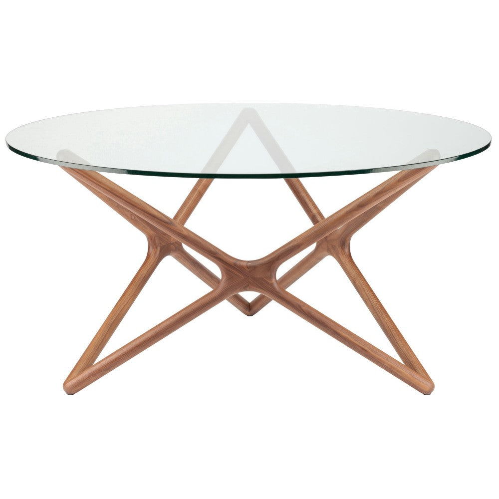 Star Walnut Wood Dining Table, HGEM707