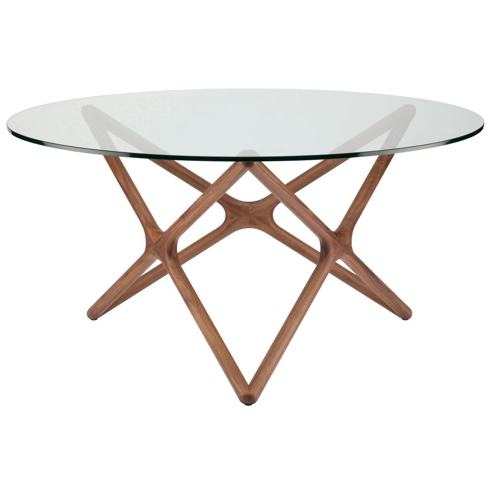 Star Walnut Wood Dining Table, HGEM707