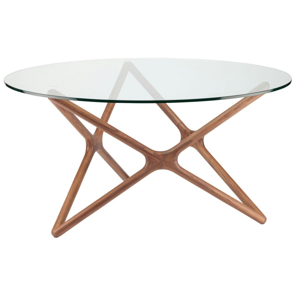 Star Walnut Wood Dining Table, HGEM707