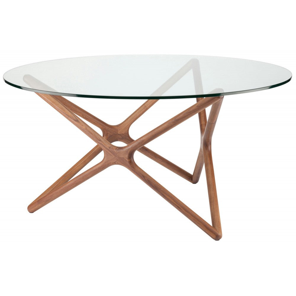 Star Walnut Wood Dining Table, HGEM707