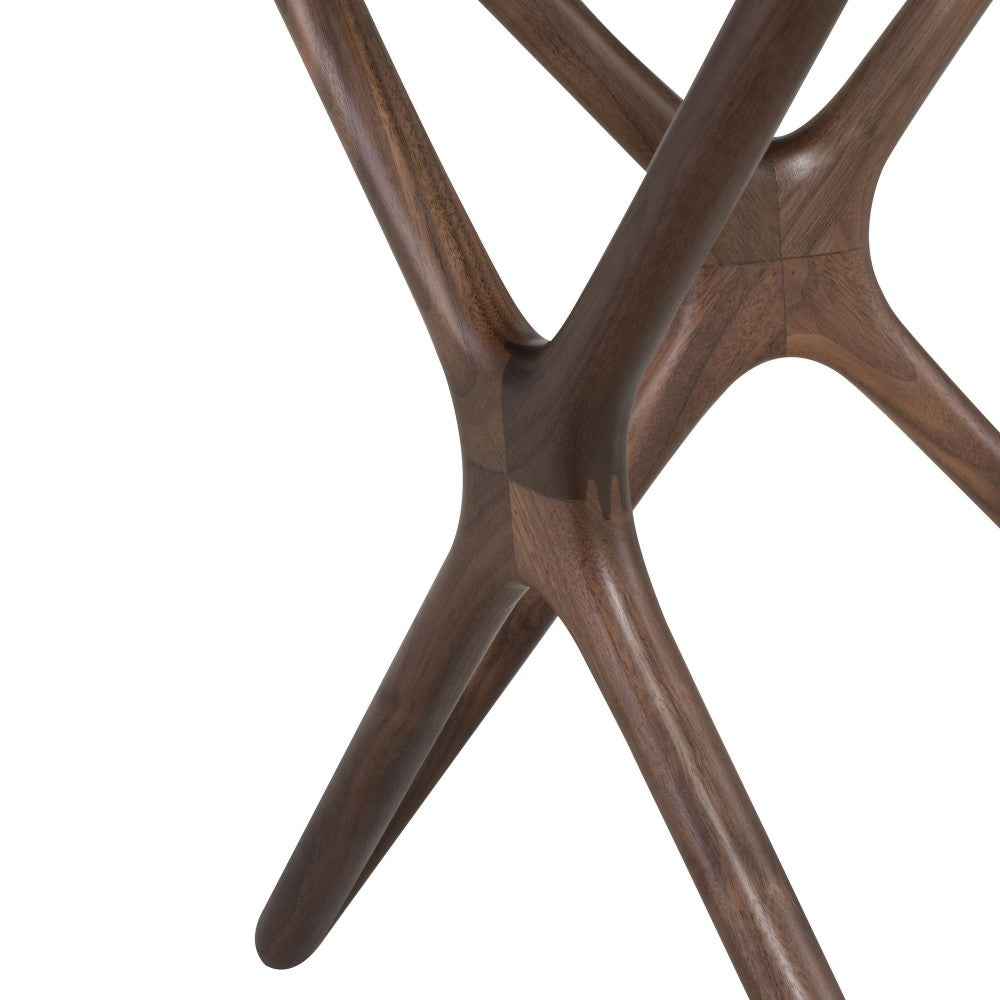 Star Walnut Wood Side Table, HGEM371