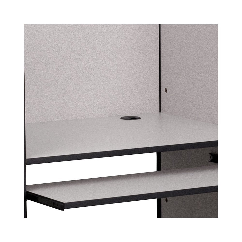 Starter Study Carrel in Nebula Gray Finish