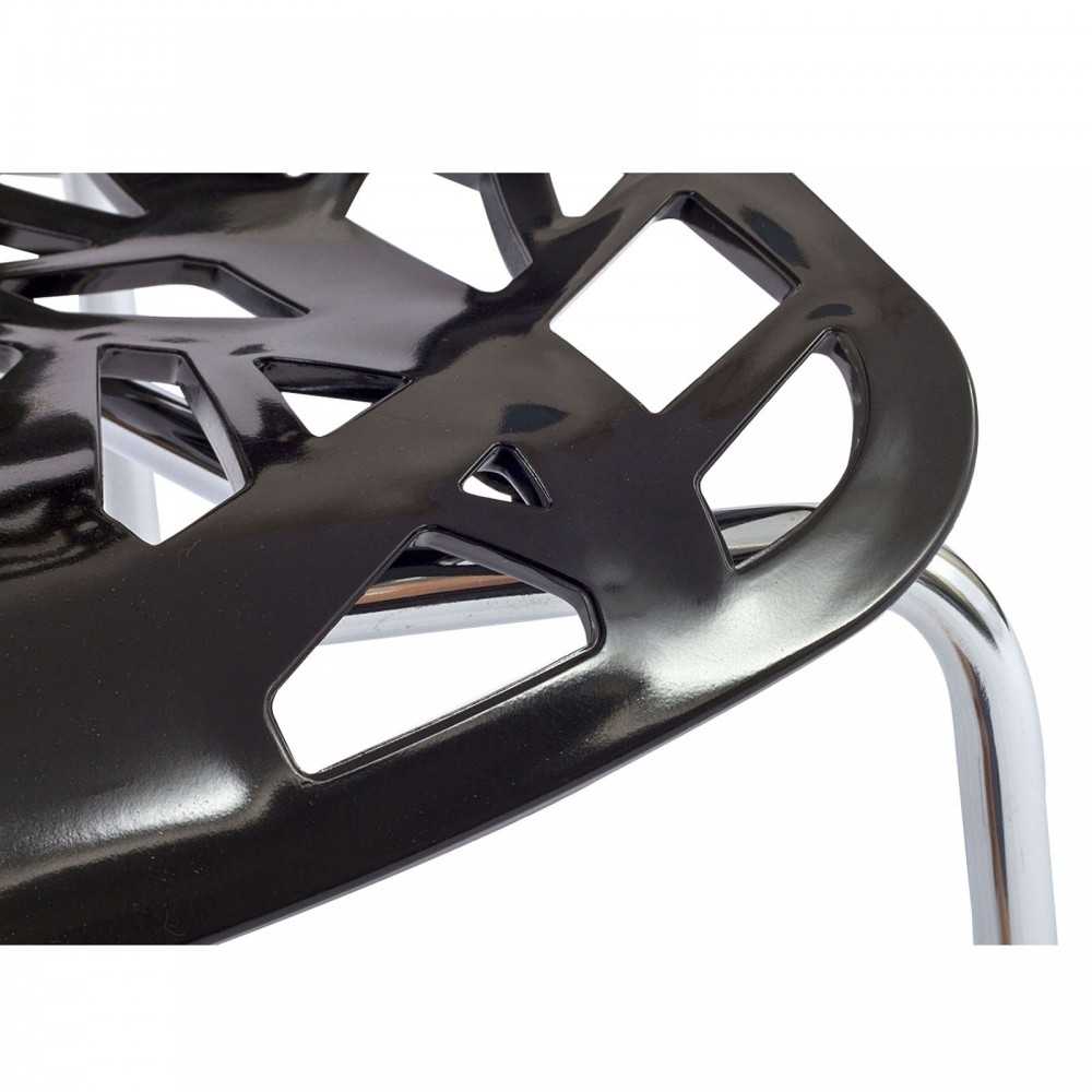 Stencil Dining Side Chair, Black