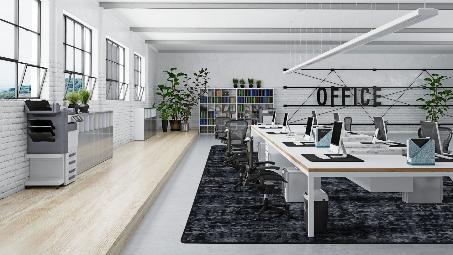 Stretched Thin 7'8" x 10'9" area rug in color Slate