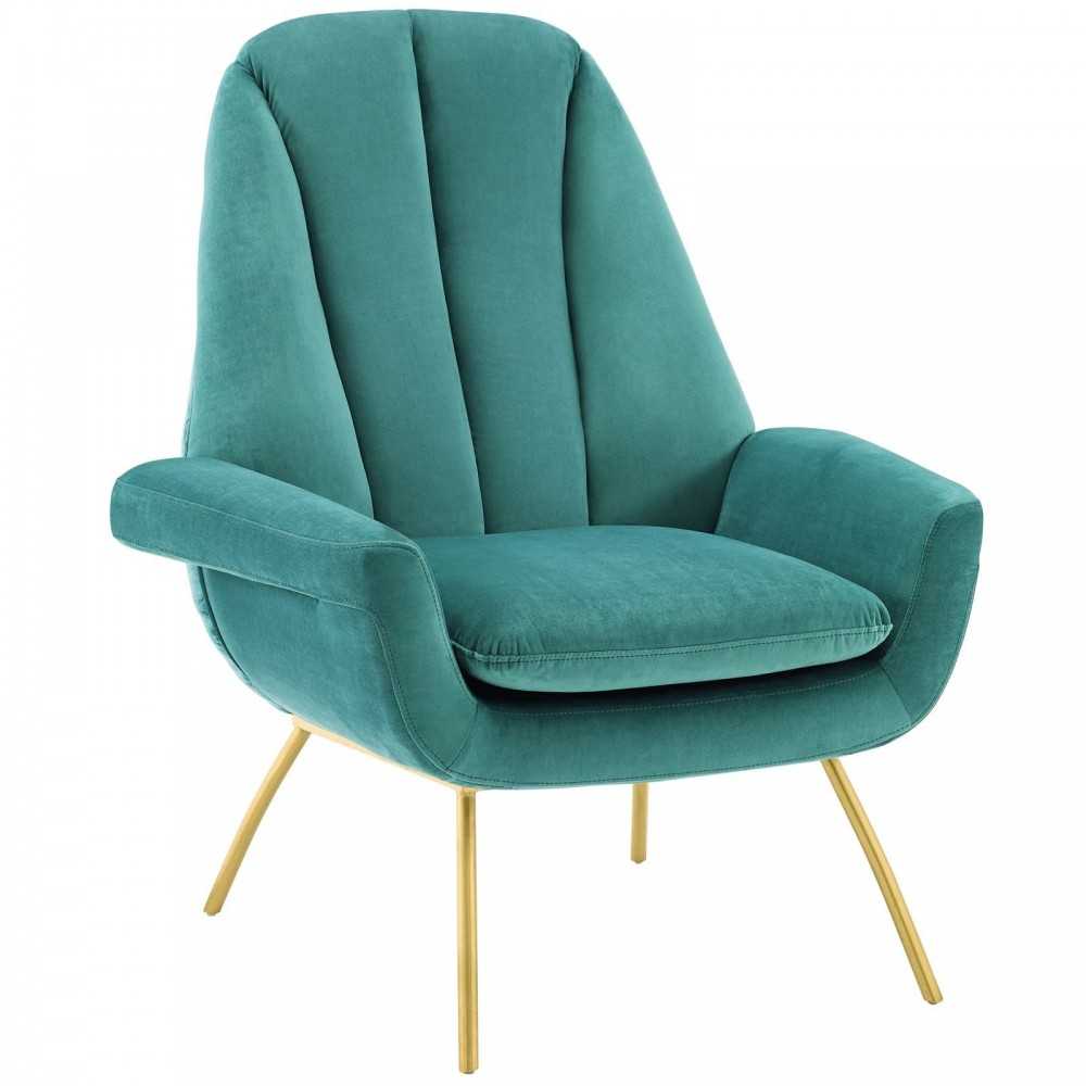 Summit Armchair Performance Velvet Set of 2, Teal