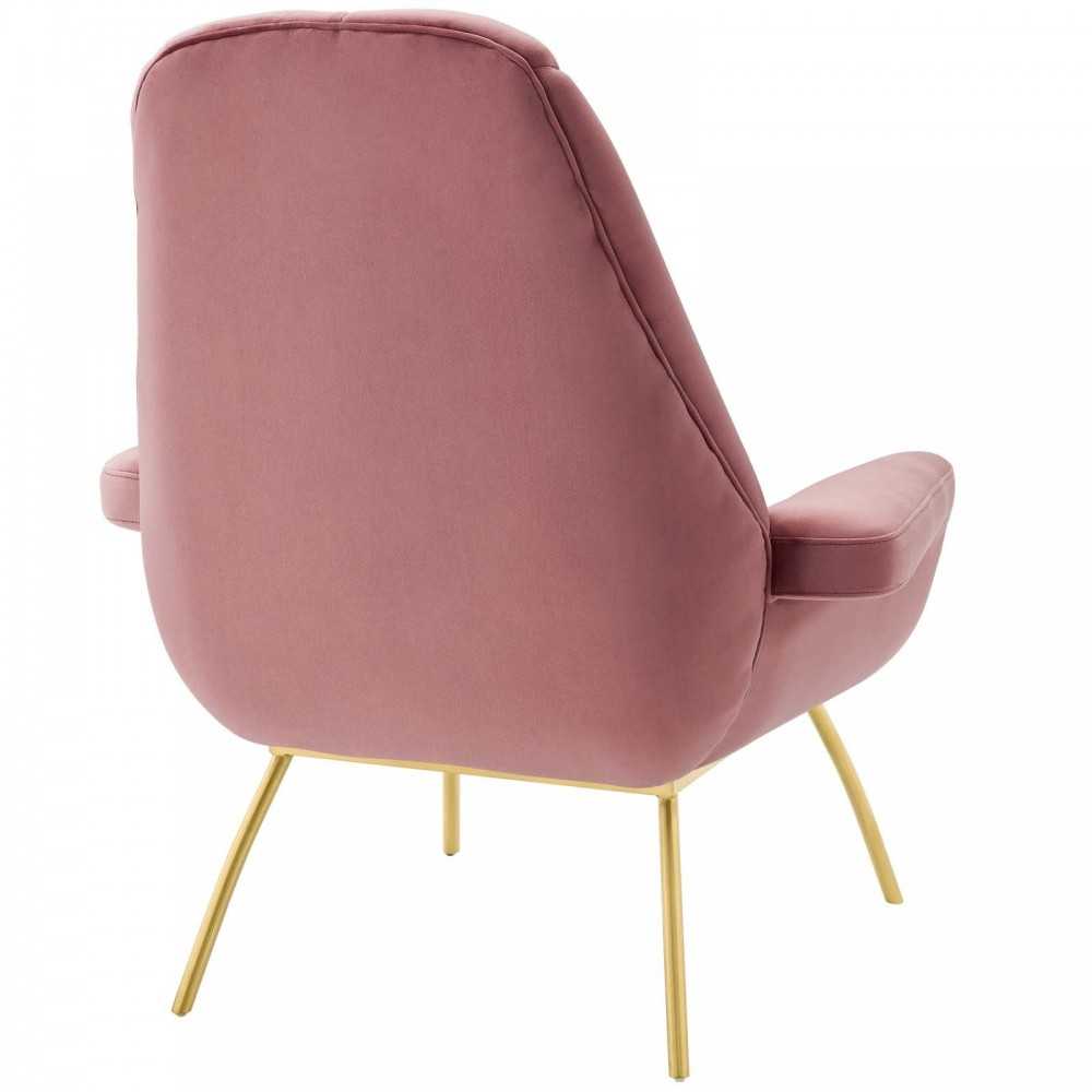 Summit Armchair Performance Velvet Set of 2, Dusty Rose