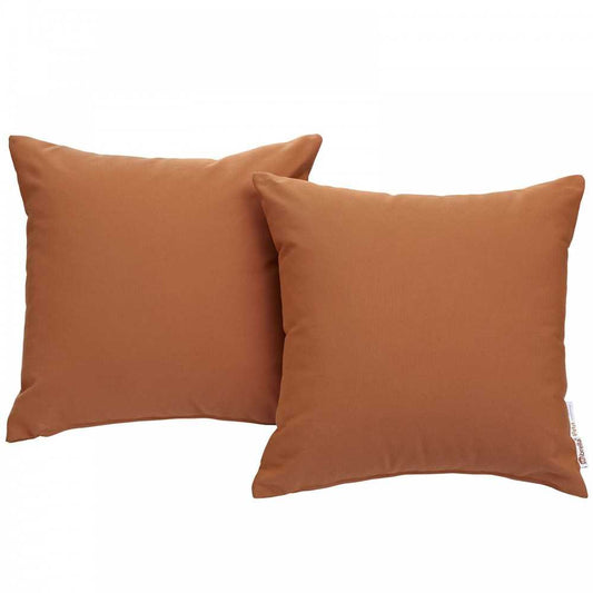 Summon 2 Piece Outdoor Patio Sunbrella Pillow Set, Tuscan