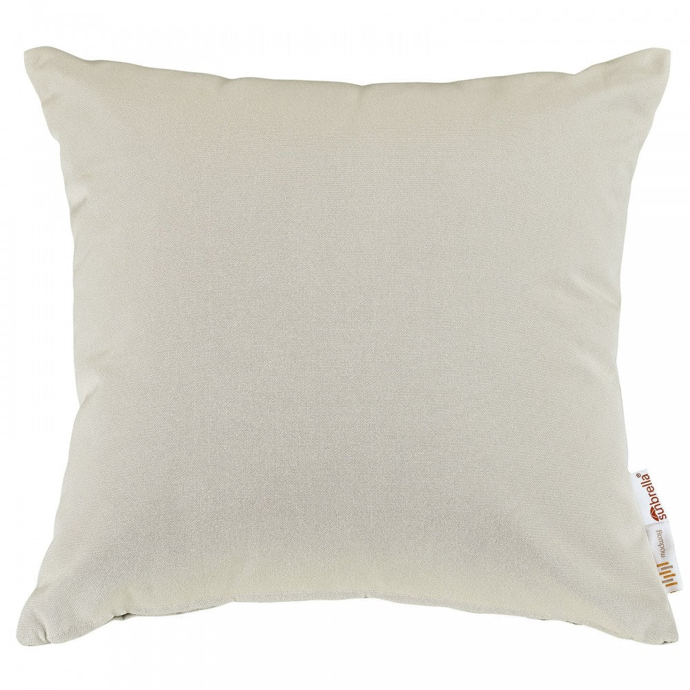 Summon 2 Piece Outdoor Patio Sunbrella Pillow Set, Beige