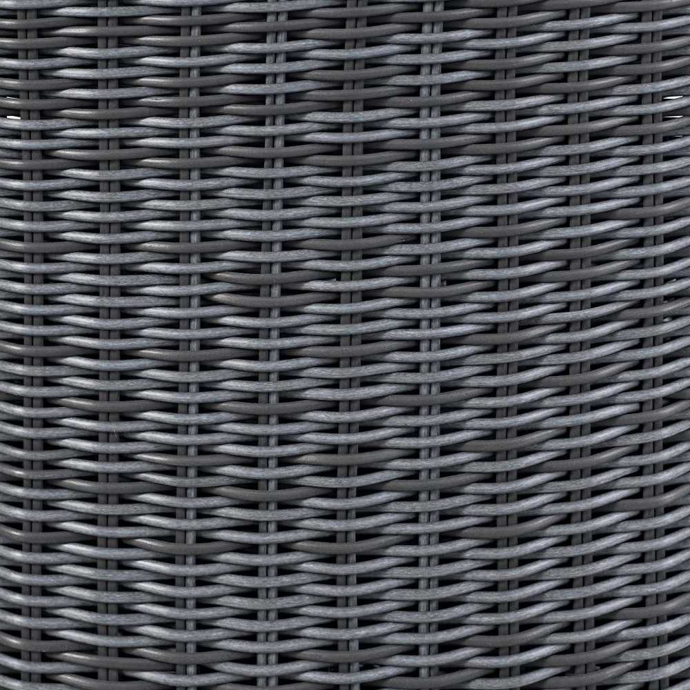 Summon 9 Piece Outdoor Patio Sunbrella Dining Set, Canvas Red, EEI-2331-GRY-RED-SET