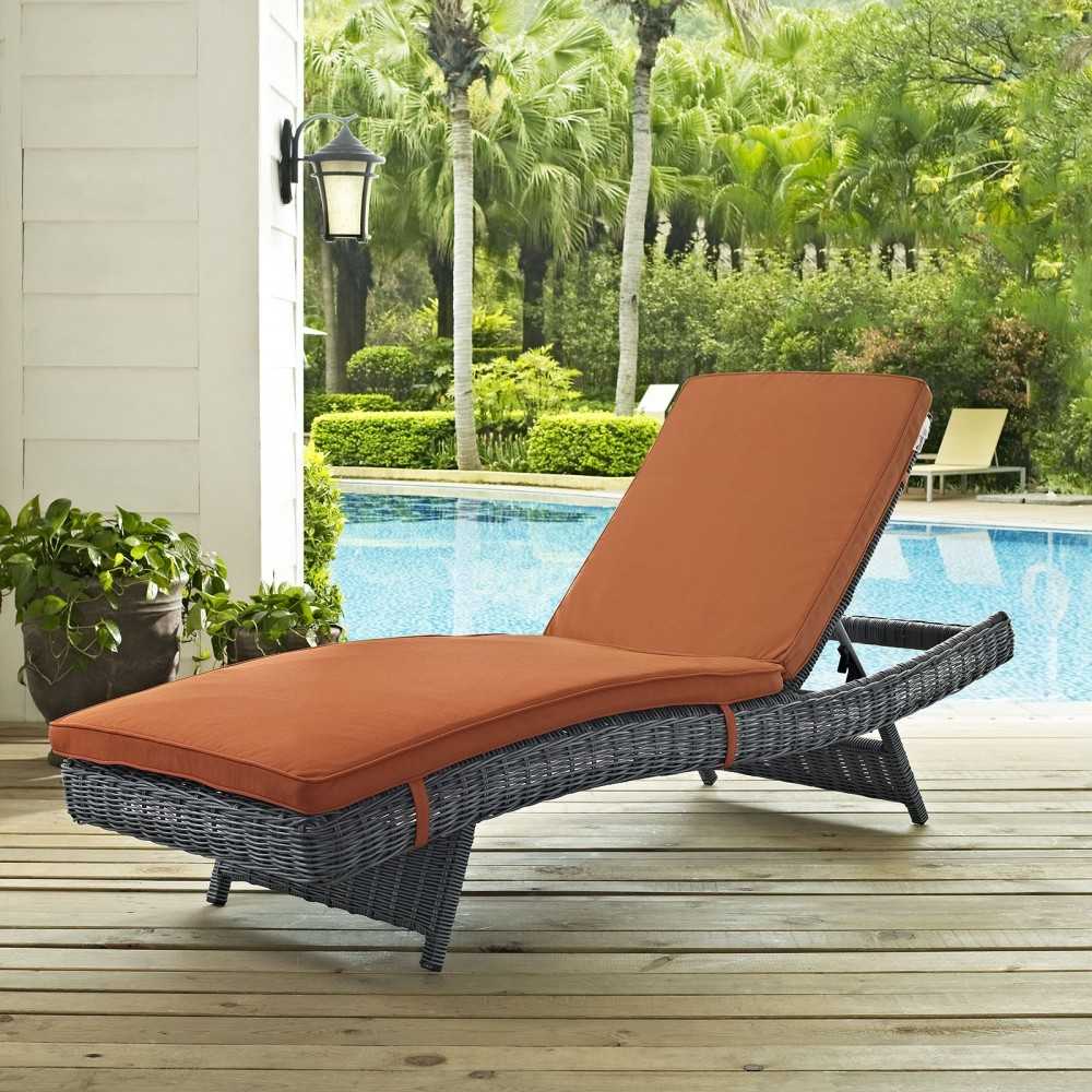 Summon Outdoor Patio Sunbrella Chaise
