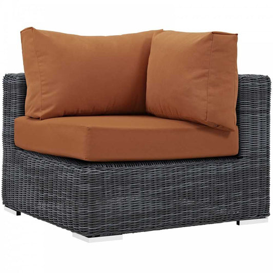 Summon Outdoor Patio Sunbrella Corner, Canvas Tuscan