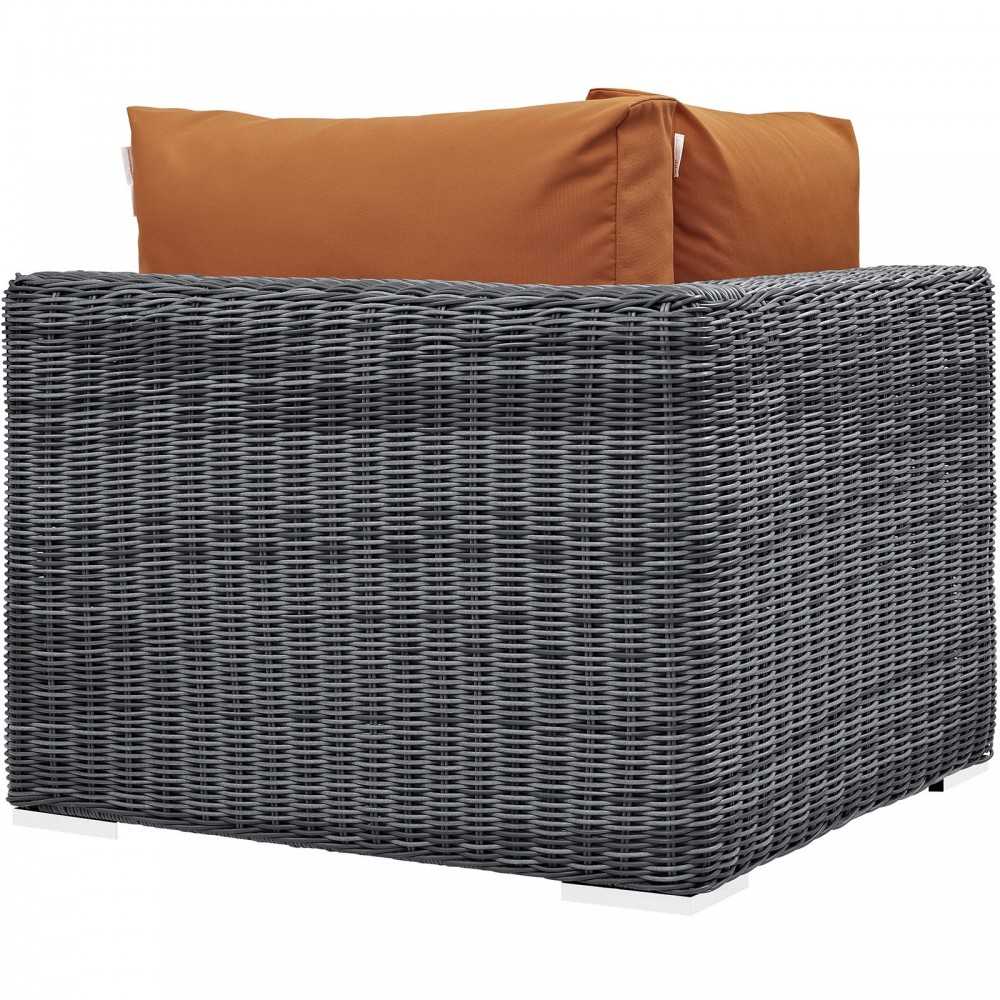 Summon Outdoor Patio Sunbrella Corner, Canvas Tuscan